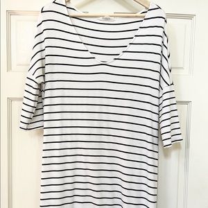 BB DAKOTA BLACK AND OFF-WHITE DRESS